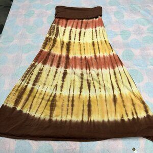 Soul flower Woman’s Organic Cotton Tie Dye Skirt Size Small